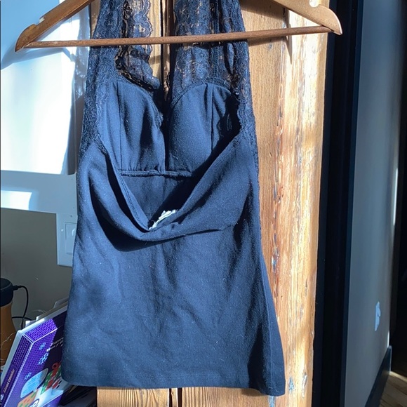 Black lace halter - Picture 2 of 3